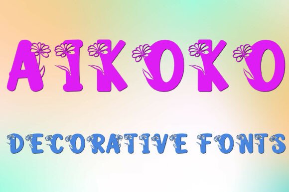 Aikoko: A Floral Typeface for Elegant Branding