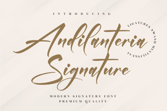 Andilanteria Signature: The Handwritten Font for Marketers