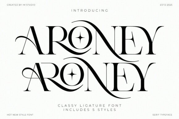 Aroney Typeface: Elevate Your Brand Identity