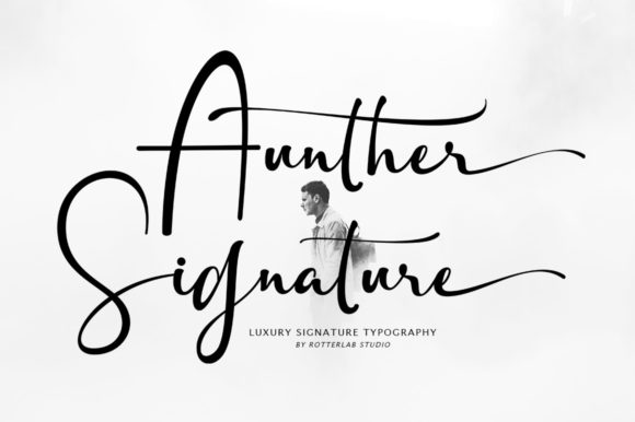 Aunther Signature: A Graceful Script Font for Elegant Branding