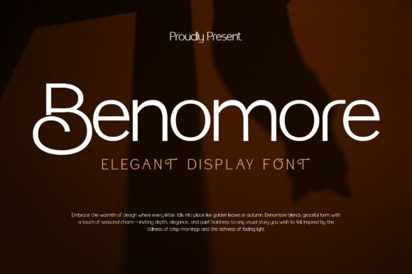 Benomore: A Display Font for Polished Branding