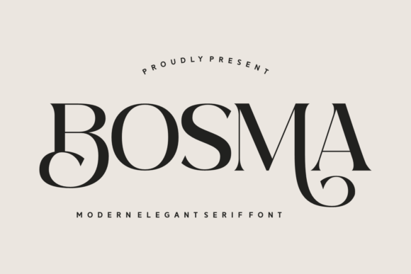 Bosma Font: Elegant Serif for Crafters
