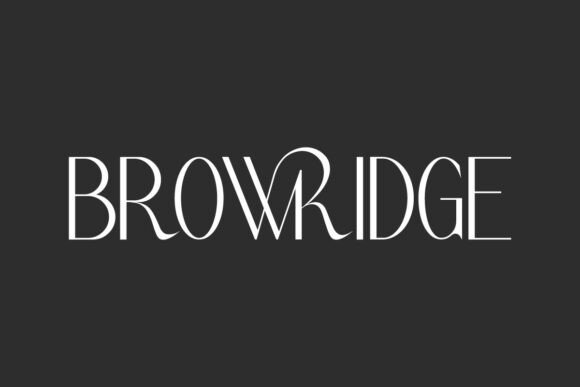 Browridge Typeface: Sharp Geometry for Bold Branding