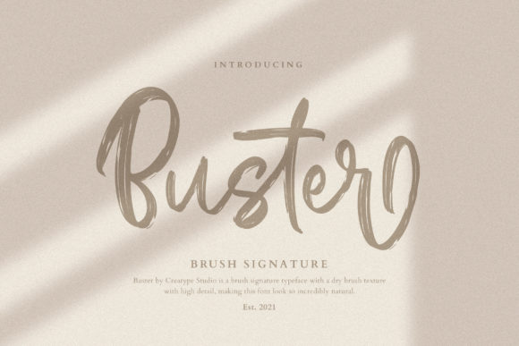 Buster Brush Signature: A Playful Script Font for Editors