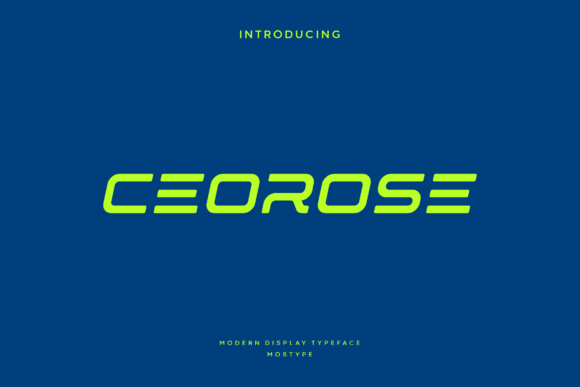 Ceorose: A Modern Display Font for Elegant Editorial Design