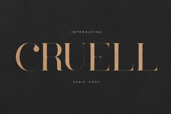 Cruell: A Luxury Serif Font for Crafters