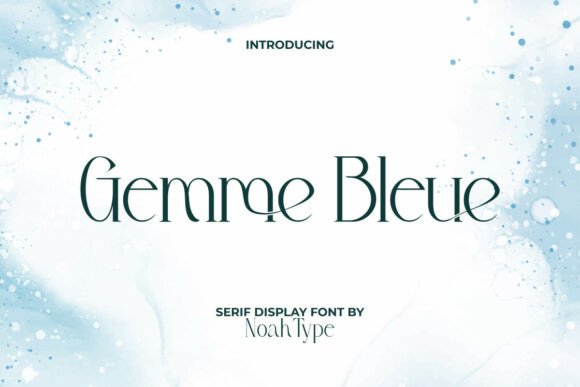 Gemme Bleue Font Review for Web Design