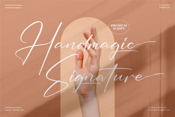 Handmagic Signature Font for Business Branding