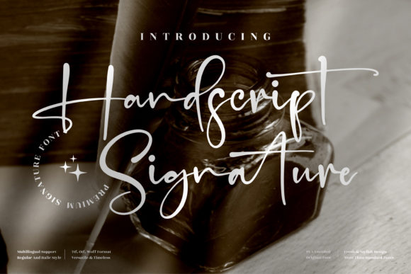 Handscript Signature: A Premium Script Font for Web Design