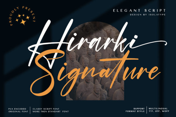 Hirarki Signature: A Graceful Typeface for Branding