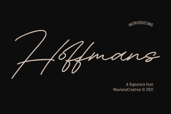 Hoffmans Signature: A Script Font for Elegant Campaigns