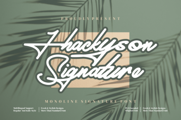 Jhackyson Signature: A Timeless Handwritten Font for Editorial Design