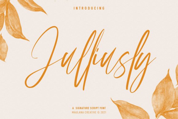 Julliusly Signature: A Playful Script Font for Web Design