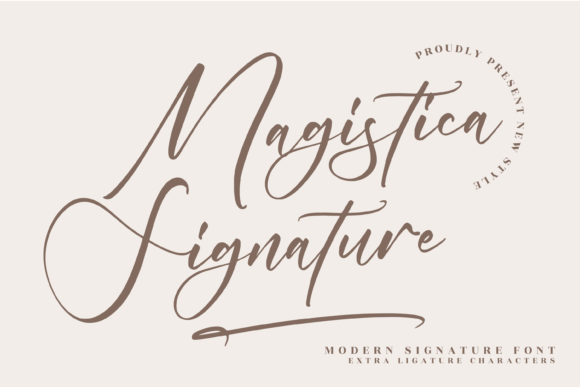 Magistica Signature: A Graceful Script Font for Web Design