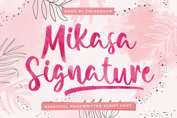 Mikasa Signature: A Playful Script Font for Makers