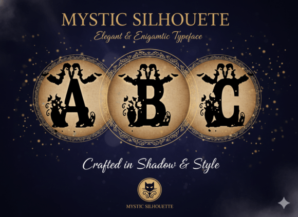 Mystic Silhouette Typeface Review for Branding