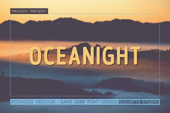 Oceanight Typeface: Elegant Sans Serif for Editorial Design