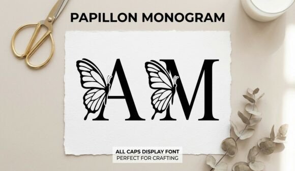 Papillon Monogram: A Delicate Display Font for Web Design