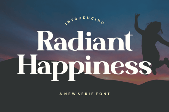 Radiant Happiness: A Serif Font for Elegant Campaigns
