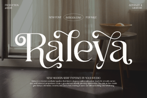 Raleya: A Serif Font for Elegant Editorial Design