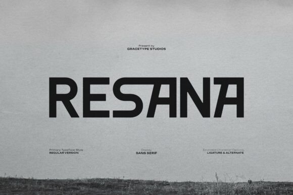 Resana: A Modern Typeface for Sharp Branding