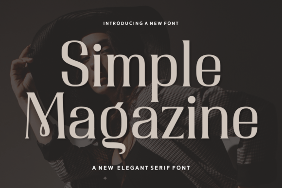 Simple Magazine Font for Elegant Craft Designs