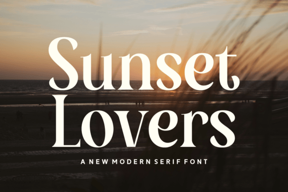 Sunset Lovers: A Serif Font for Digital Elegance