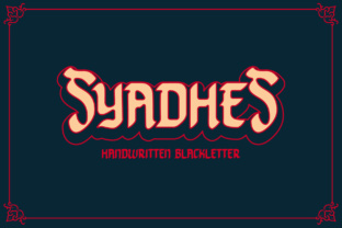 Syadhes: A Blackletter Font for Bold Branding